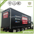 Black 900GSM Truck Cover PVC Dilapisi Tarpaulin